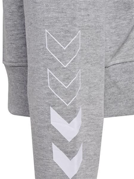 HUMMEL hmlELEMENTAL SHORT HOODIE WOMAN - GREY MELANGE - L