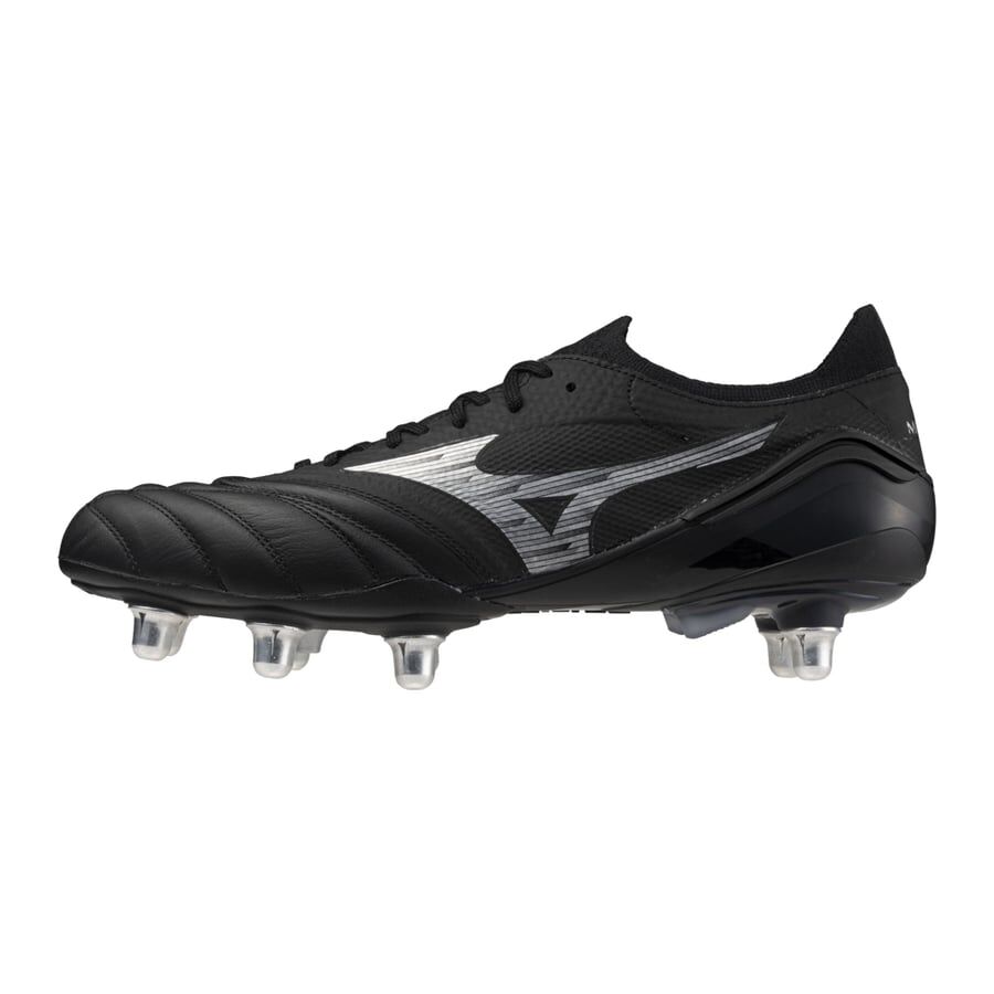 Mizuno Corporation Morelia Neo IV Elite SG Fussballschuhe schwarz/silber 43