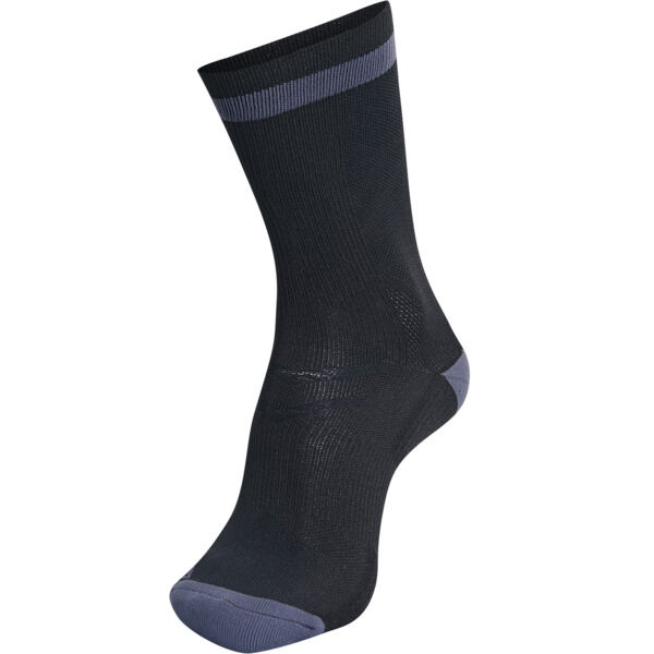 Hummel ELITE INDOOR SOCK LOW - BLACK/ASPHALT - 27/30