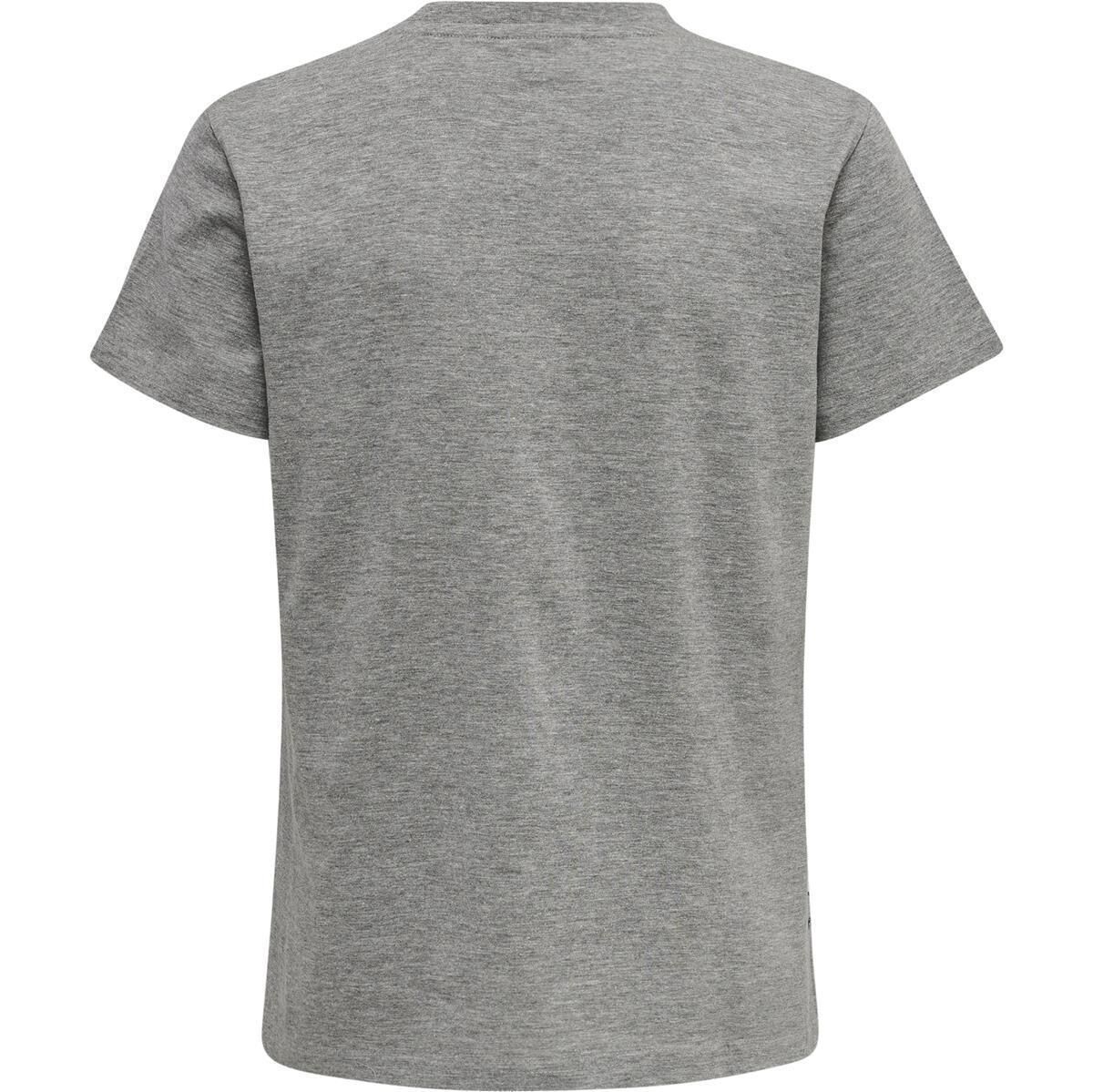 Hummel hmlMOVE GRID COTTON T-SHIRT S/S KID - GREY MELANGE - 152