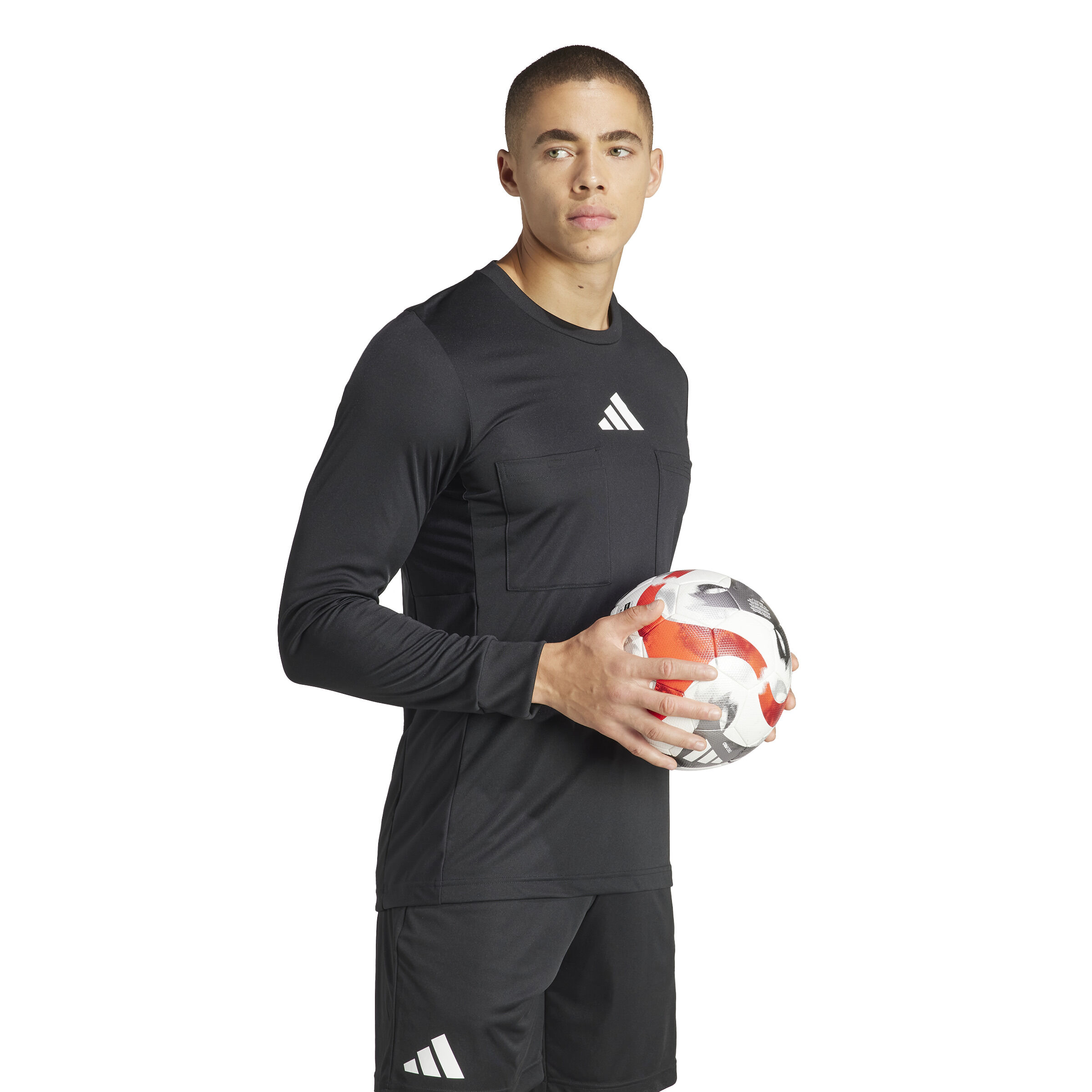 adidas Referee 24 Schiedsrichtertrikot langarm  schwarz L