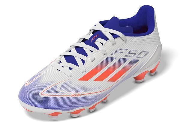 adidas F50 League MG Fussballschuh Kinder FTWWHT/SOLRED/LUCBLU 31,5