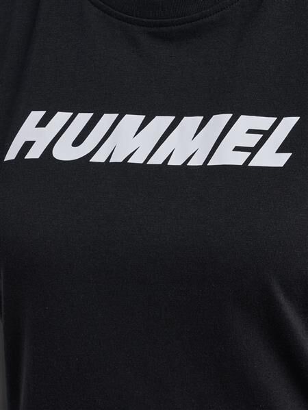 HUMMEL hmlELEMENTAL LOGO COTTON TEE WOMAN - BLACK - S