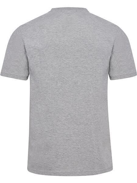 HUMMEL hmlELEMENTAL LOGO COTTON TEE - GREY MELANGE - L