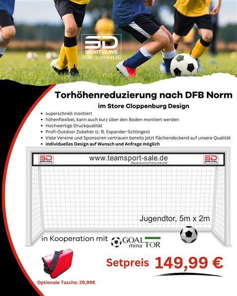 Set Torhöhenreduzierung nach DFB Norm 5mx2m