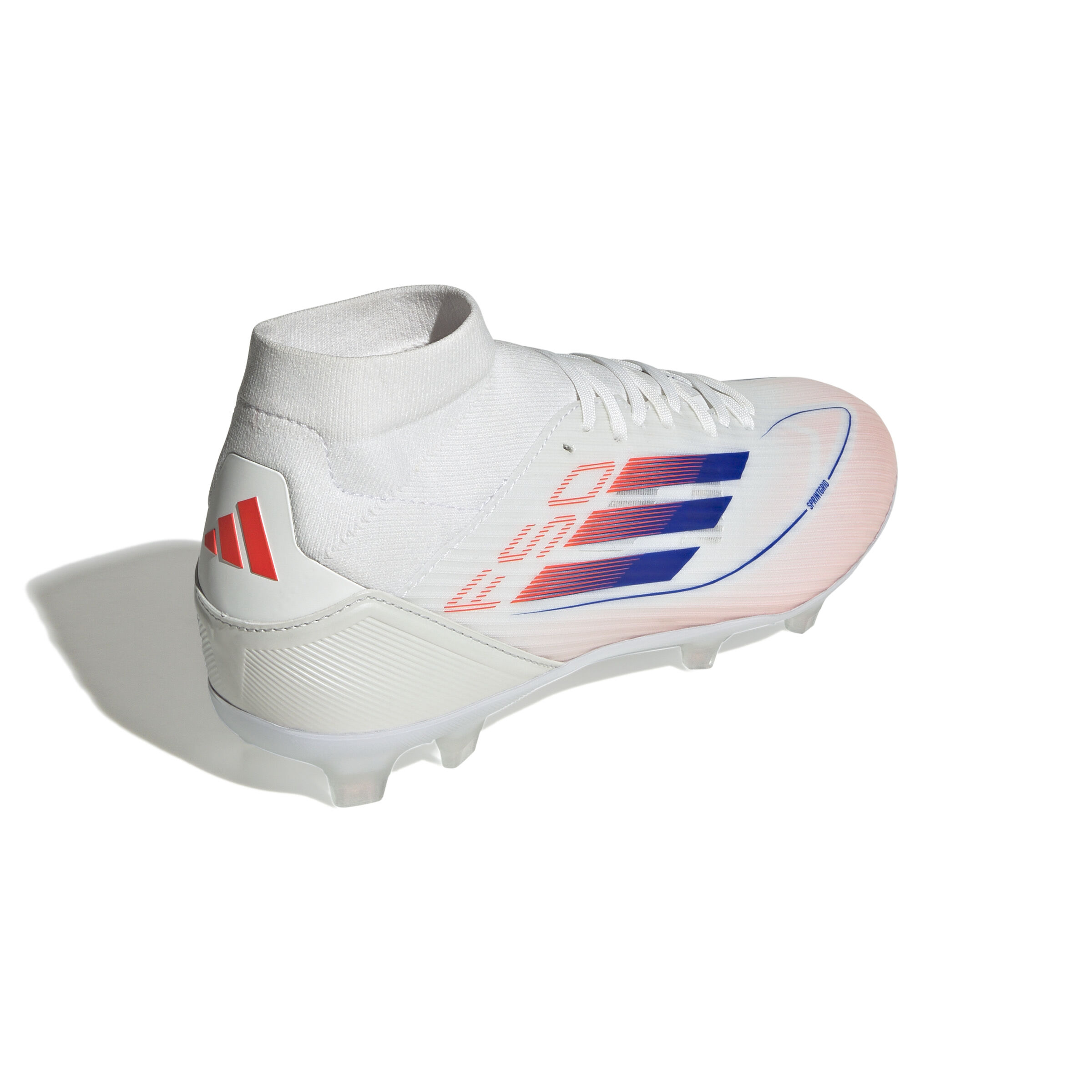 adidas  F50 League MID FG/MG Fussballschuh Frauen Cloud White / Lucid Blue / Solar Red 36 2/3