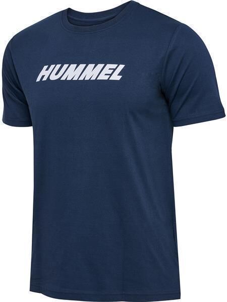 HUMMEL hmlELEMENTAL LOGO COTTON TEE - DRESS BLUES - L