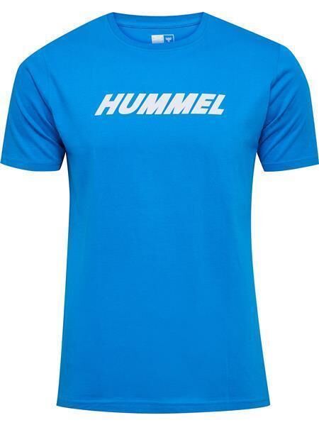 HUMMEL hmlELEMENTAL LOGO COTTON TEE - INDIGO BUNTING - L