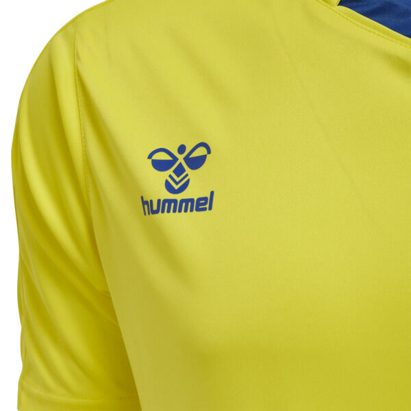 Hummel hmlCORE XK POLY JERSEY S/S - BLAZING YELLOW/TRUE BLUE - L