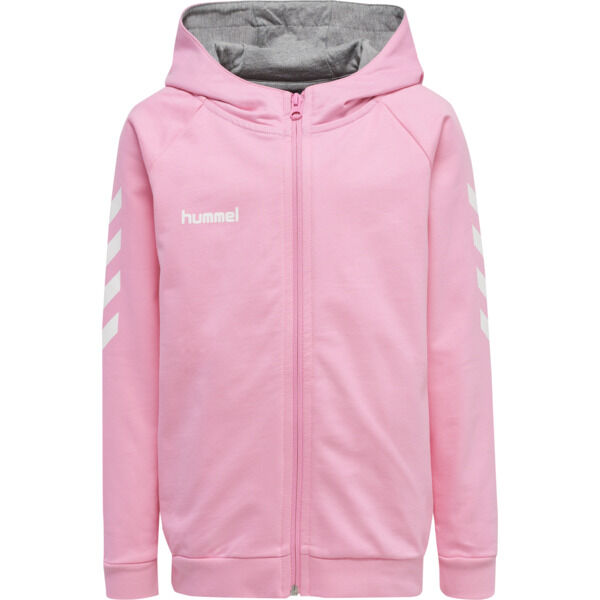 Hummel HMLGO KIDS COTTON ZIP HOODIE - COTTON CANDY - 164