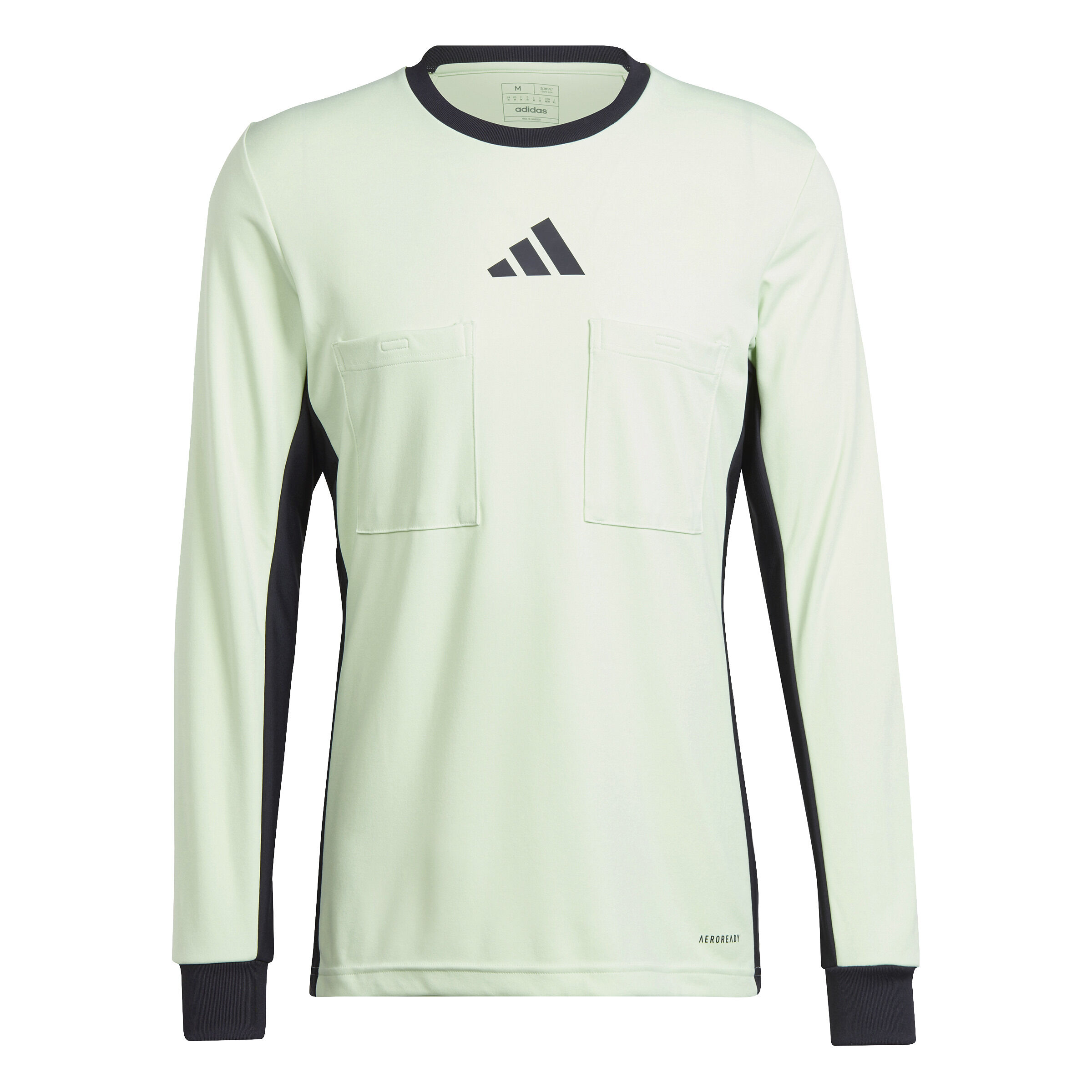 adidas Referee 24 Schiedsrichtertrikot langarm Semi Green Spark XL