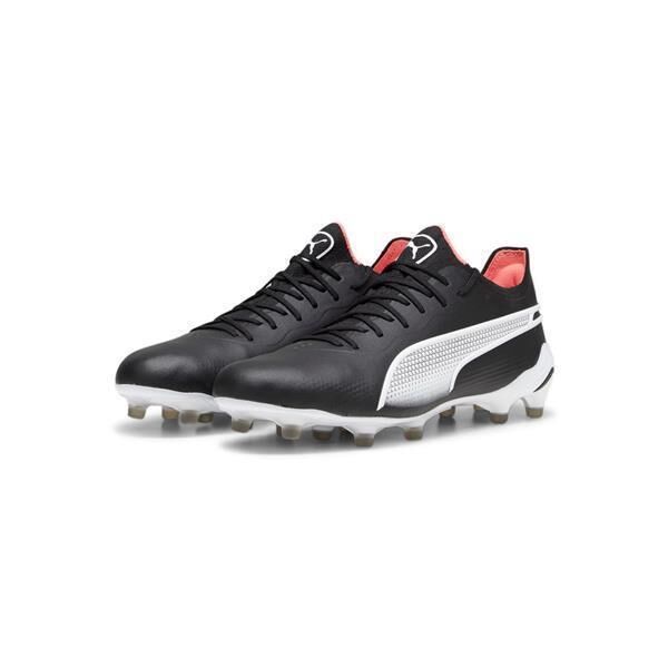 Puma King Ultimate FG/AG Fussballschuhe puma black-puma white-fire orchid 46