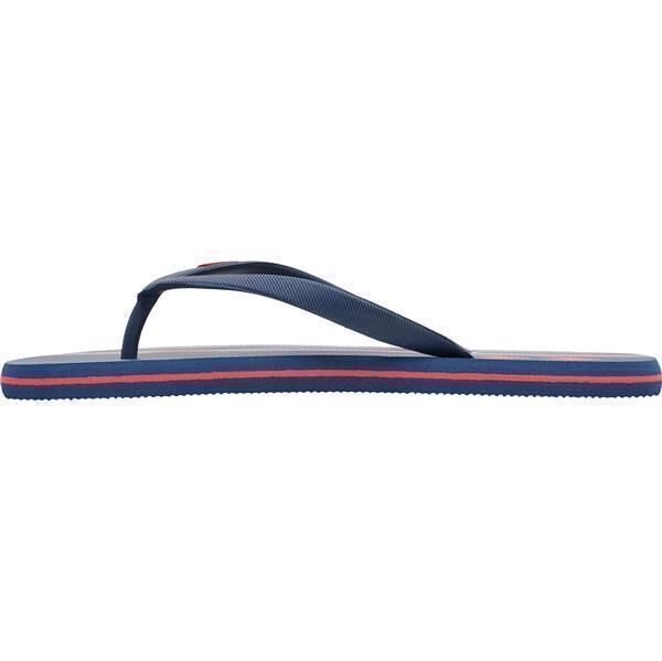 Hummel MULTI STRIPE FLIP FLOP - BLACK IRIS/FLAME SCARLET - 40